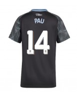 Aston Villa Pau Torres #14 Vieraspaita Naisten 2025-26 Lyhythihainen